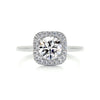 Moissanite Halo Ring