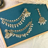 Teardrop Pearl Tikka Sahara Kundan Earrings