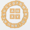 Kids Wooden Alphabet Coloring Blocks Stencils [Mf-107]
