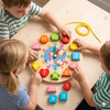 Kids Wooden Clock With Puzzle [Wt-1280-2]