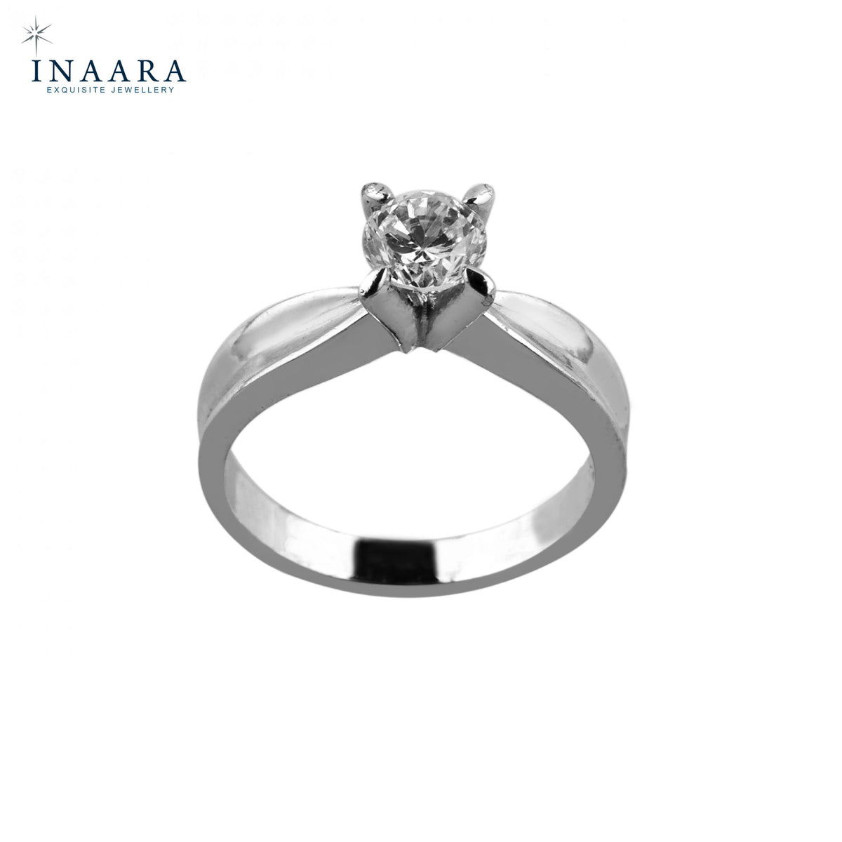 Curved Solitaire Ring