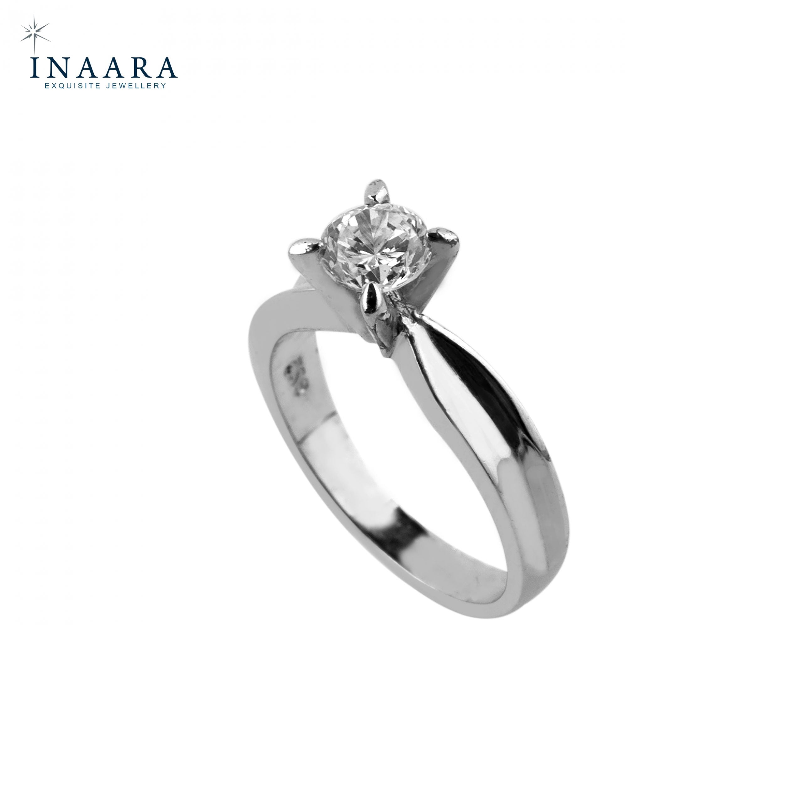 Curved Solitaire Ring