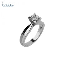 Curved Solitaire Ring