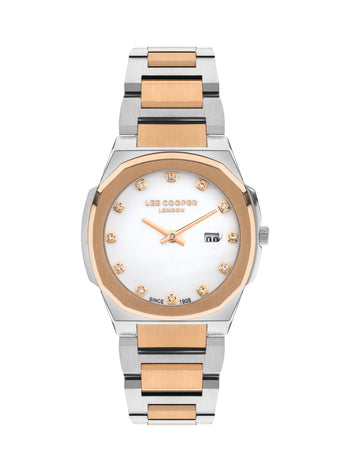Lee Cooper - LC07619.520 - Ladies Super Metal Silver/Rose Gold Watch - Nizam Watch House