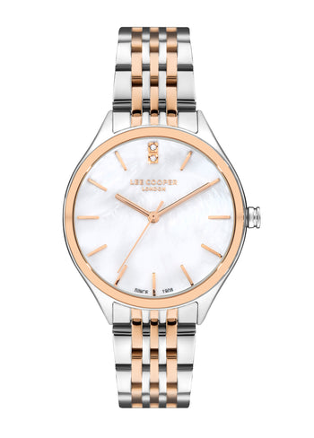 Lee Cooper - LC07821.520 - Women's Super Metal Silver/Rose Gold Watch - Nizam Watch House