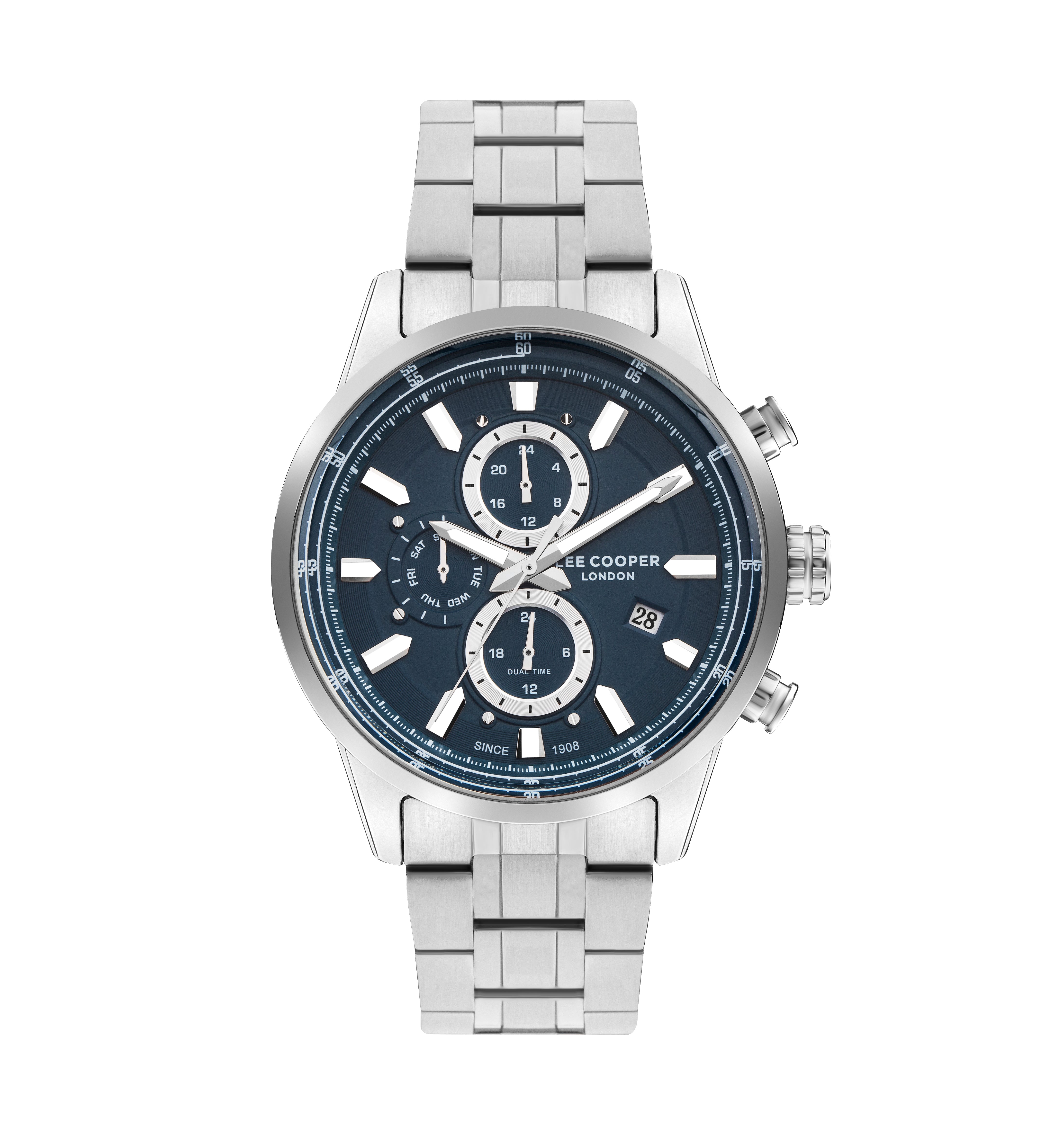 Lee Cooper - LC07836.390 - Men's Super Silver Multifunction Watch - Nizam Watch House