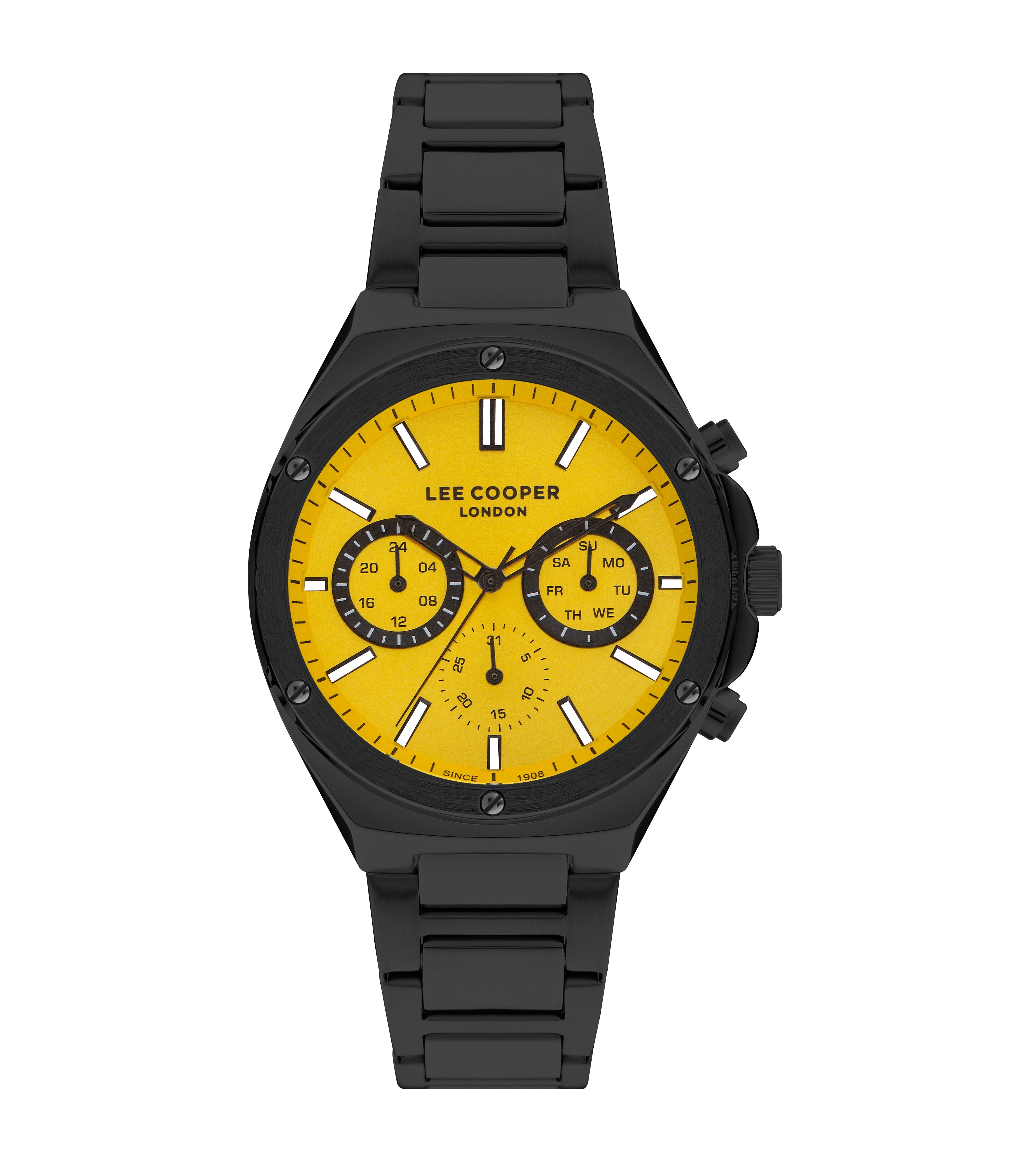 Lee Cooper - LC07845.610 - Gent Super Metal Black Watch - Nizam Watch House