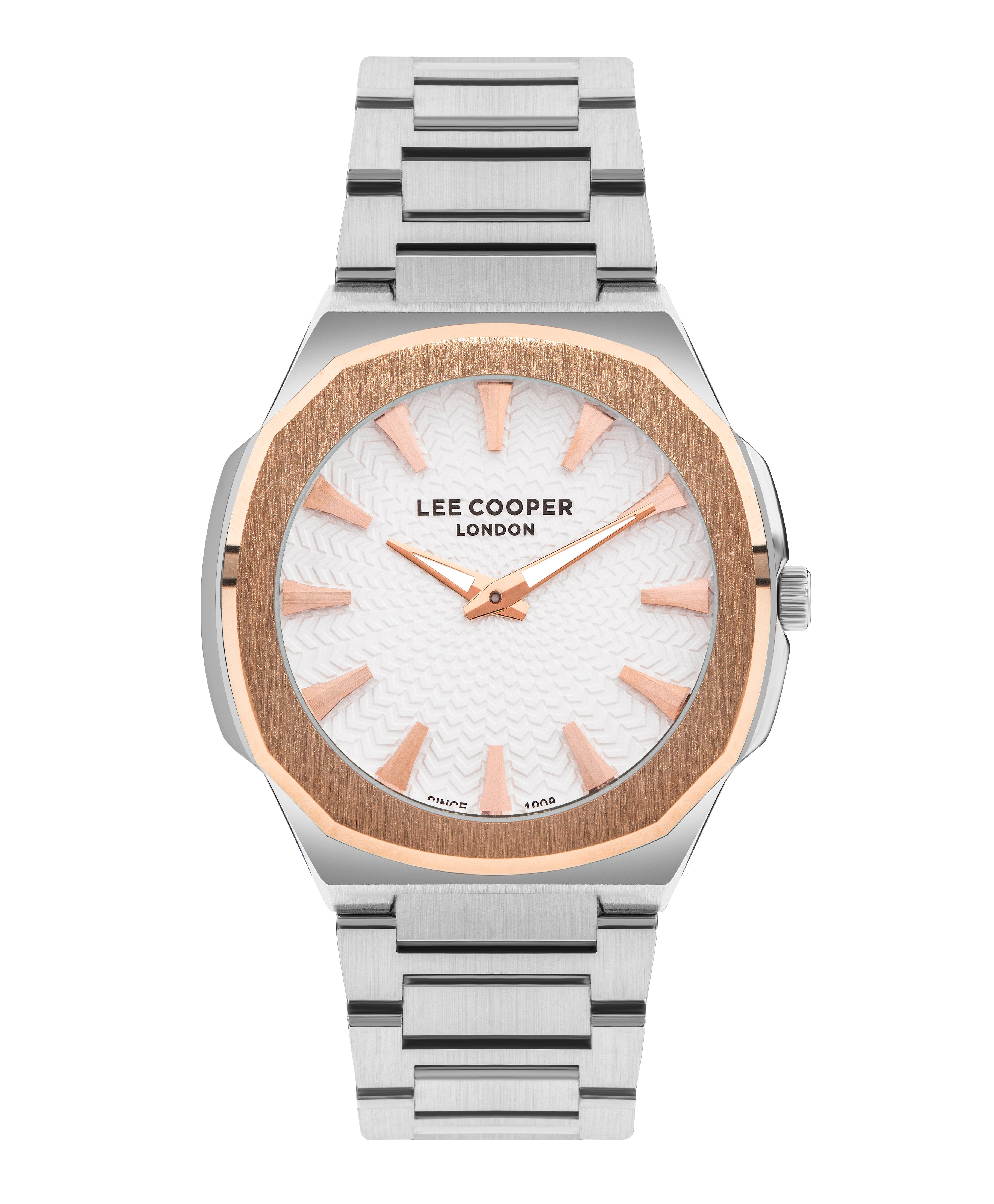 Lee Cooper - LC07861.530 - Gent Super Metal Silver/Rose Gold Watch - Nizam Watch House