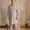 Light Lavender French Collar Kameez Shalwar - Men