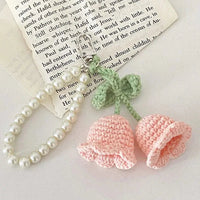  Crochet Keychain - Lilly of the Valley