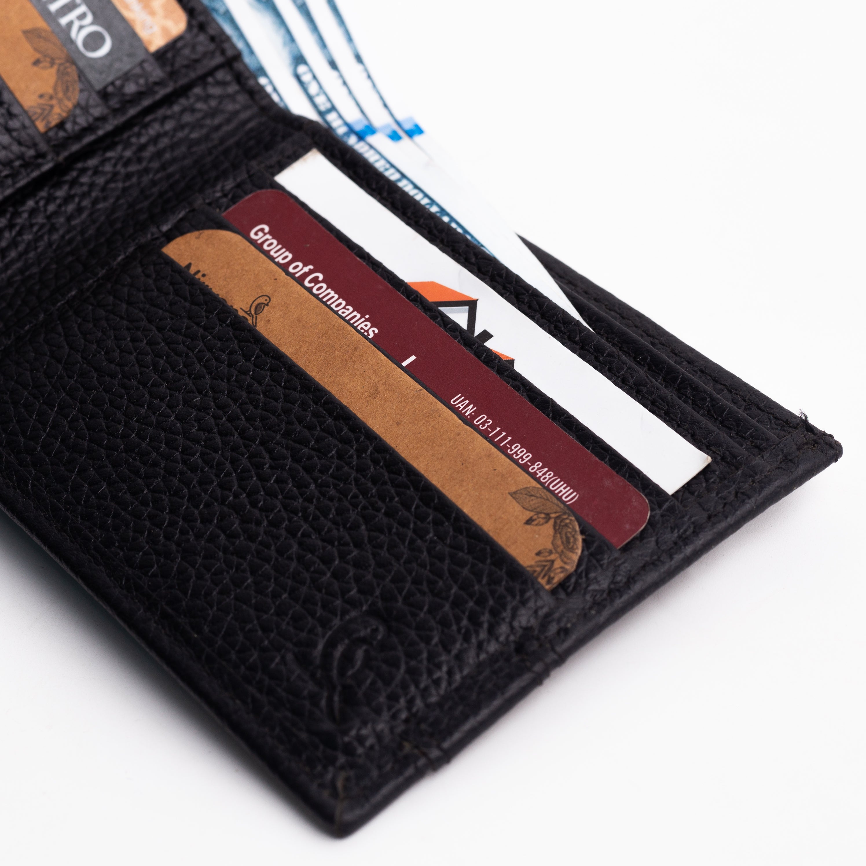 Bifold with Hair Strip On