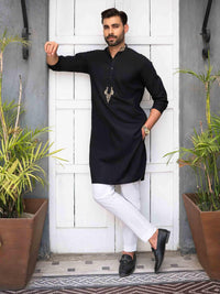 Men Casual Kurta Embroidered - Rabazka