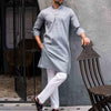 Gray Cotton Kurta