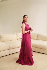 Mulberry Lattice - Unstitch Luxury Lawn Suit – view 8