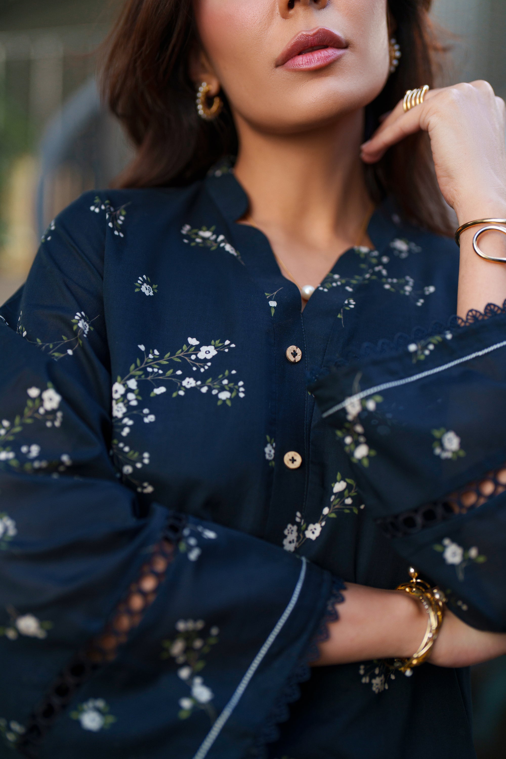 Noir Flora Kurta – view 2
