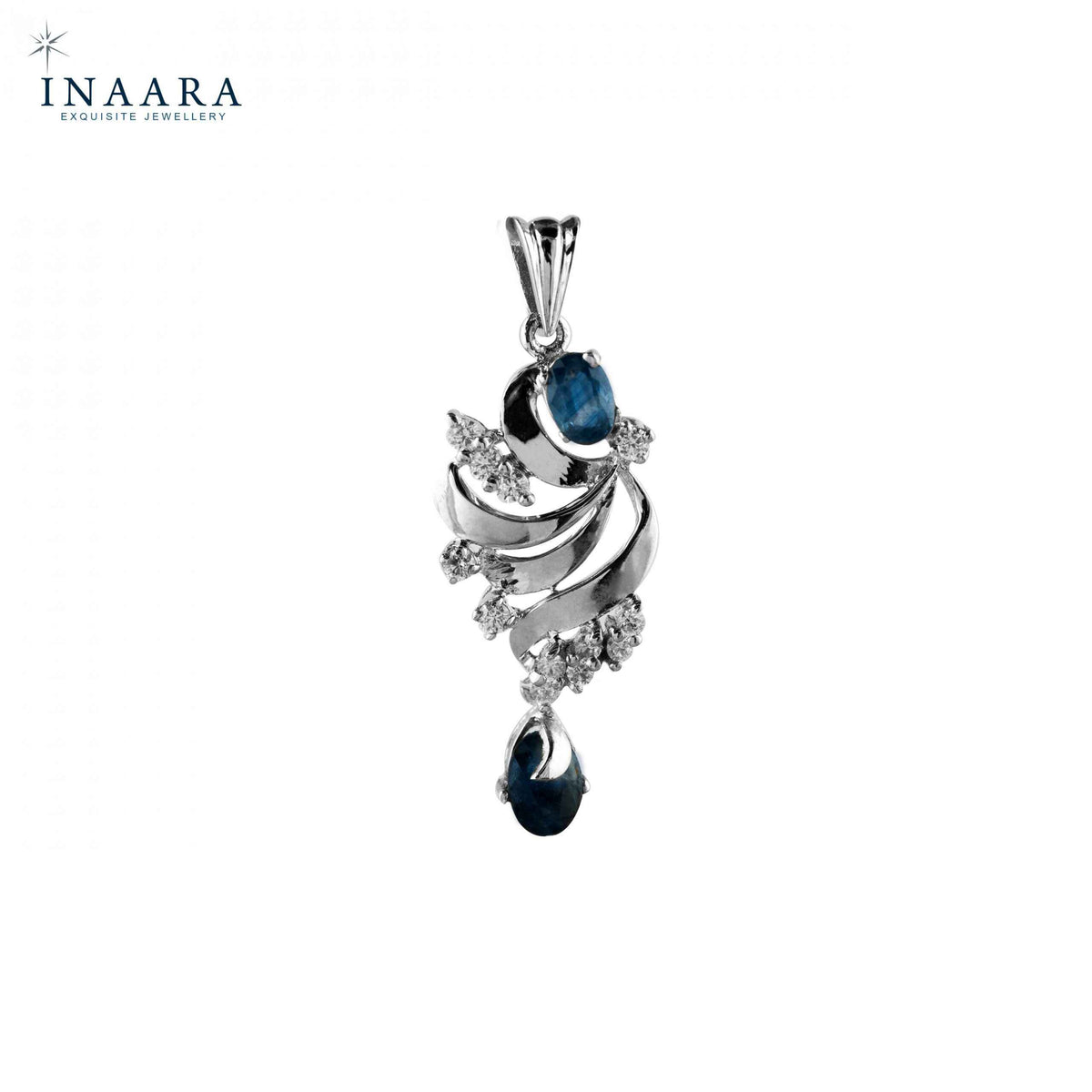 Blue Sapphire Lines Pendant
