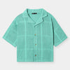 Women Cotton Cellular Fabric Shirt
