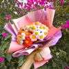 Crochet Puff Flowers Glow