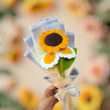 Golden Bloom Crochet Bouquet