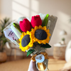 Ruby Kiss Crochet Bouquet