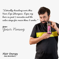 INSTANT HAIR COLORING SHAMPOO + CONDITIONER (BLACK COLOUR ) (7610588037379)