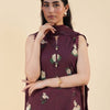 Prune - Printed Lawn Suit