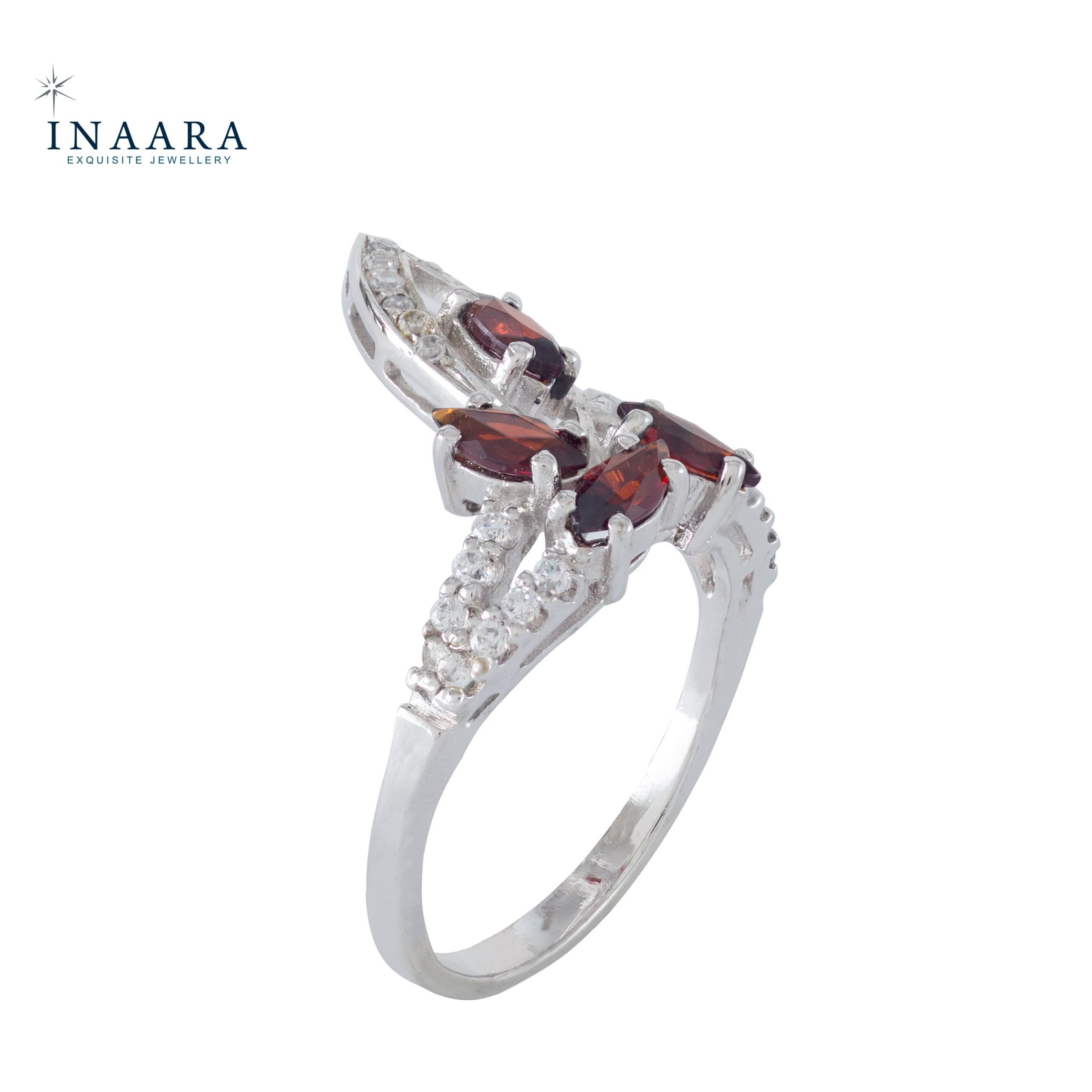 Quadruple Garnet Ring