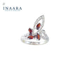 Quadruple Garnet Ring