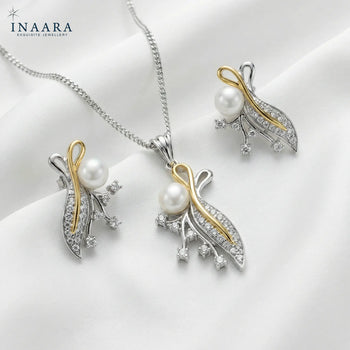 Raya Pearl Pendant Set