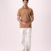 Knitted Half Zip Polo