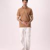 Knitted Half Zip Polo
