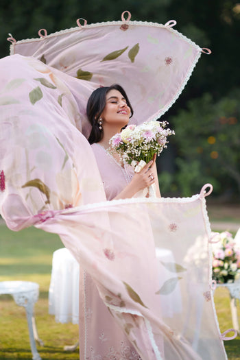 Rosy Whisper - Unstitch Luxury Lawn Suit