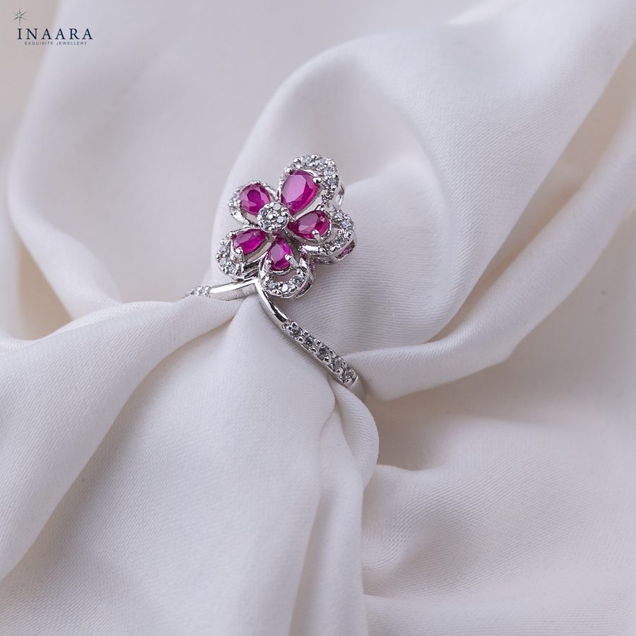 Ruby Bloom Ring