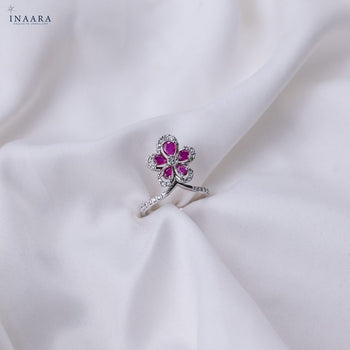 Ruby Bloom Ring