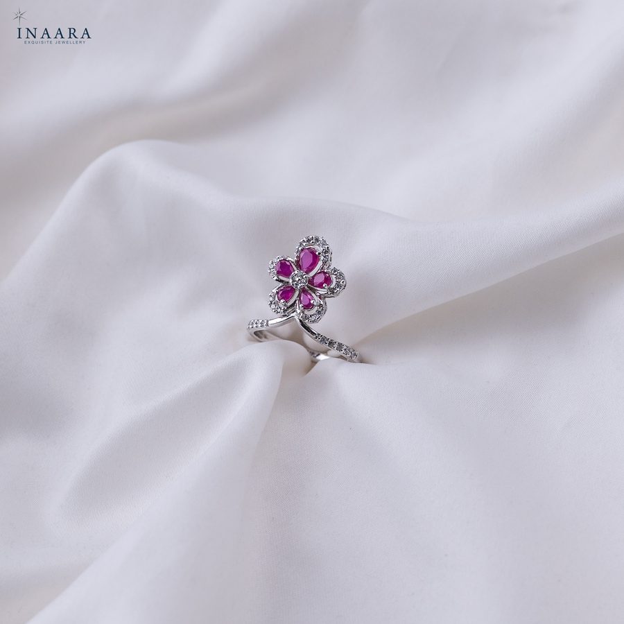 Ruby Bloom Ring