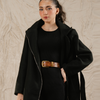 Ladies Belted Long Coat