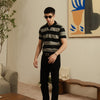 Striped Knit Polo