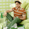Striped Knit Polo