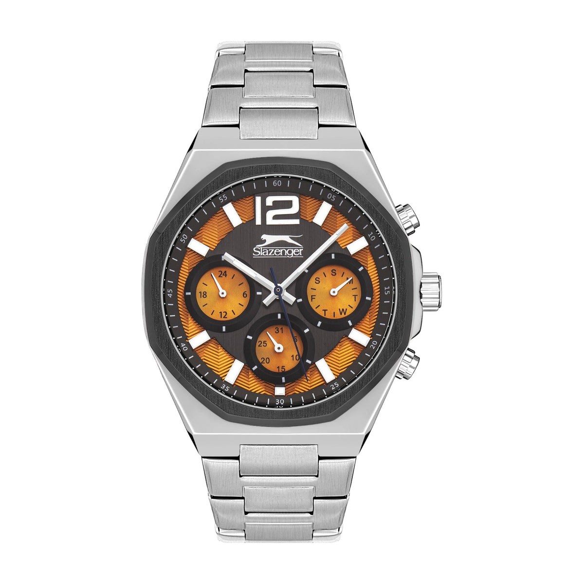 Slazenger - SL.9.2106.2.08 - Quartz Male Band  Dial Orange Watch. - Nizam Watch House