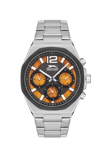 Slazenger - SL.9.2106.2.08 - Quartz Male Band  Dial Orange Watch. - Nizam Watch House