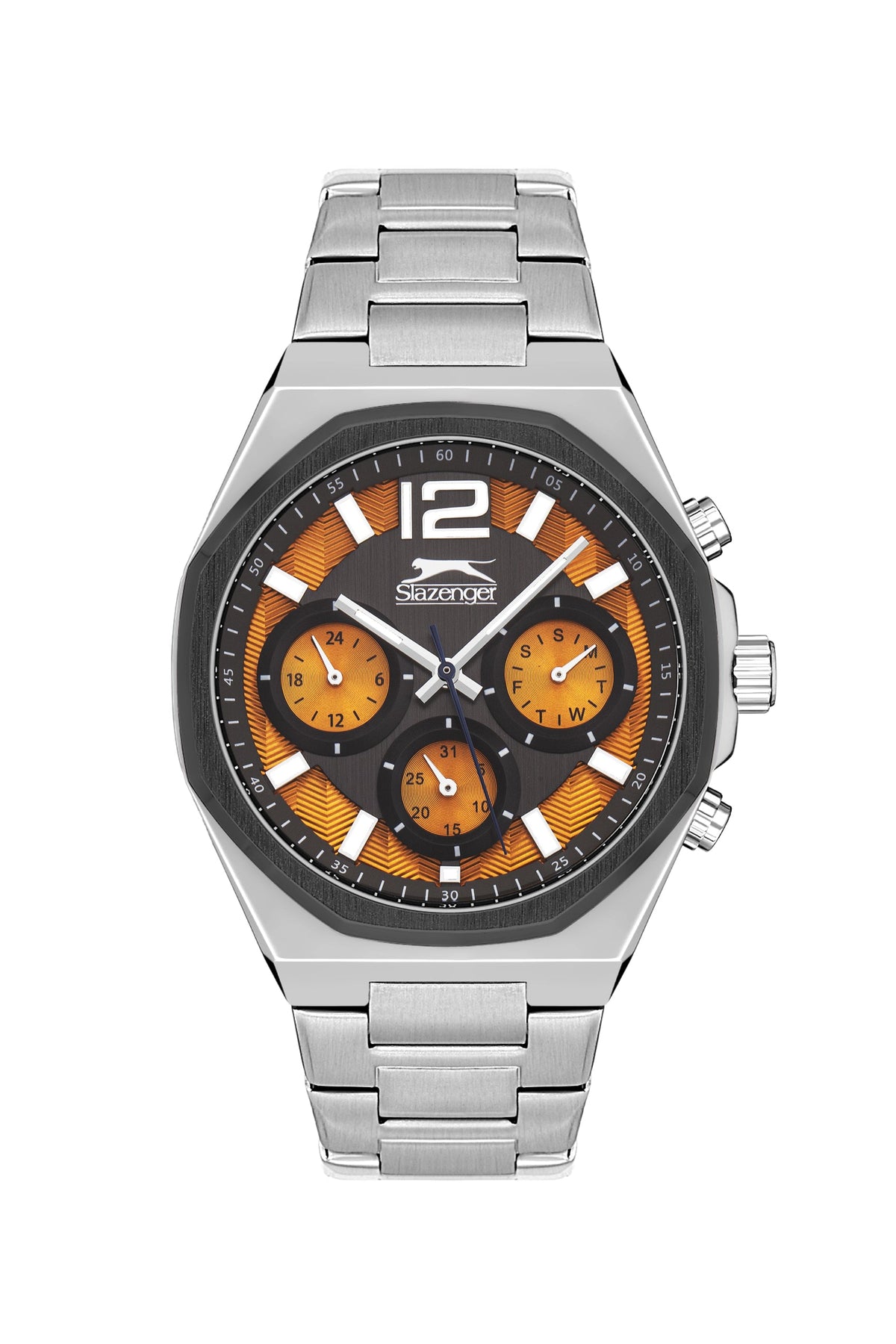 Slazenger - SL.9.2106.2.08 - Quartz Male Band  Dial Orange Watch. - Nizam Watch House