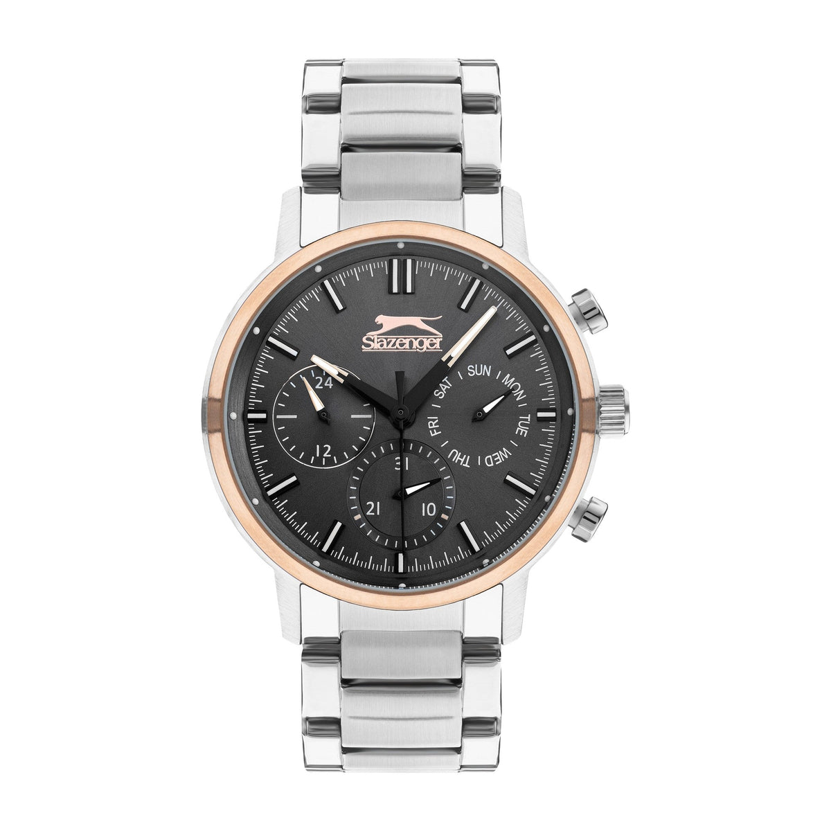 Slazenger - SL.9.2213.2.02 - Quartz Male Metal Silver Band Grey Dial Watch - Nizam Watch House