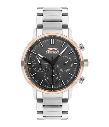 Slazenger - SL.9.2213.2.02 - Quartz Male Metal Silver Band Grey Dial Watch - Nizam Watch House