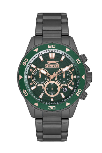 Slazenger - SL.9.2250.2.02 - Quartz Male Greeb Dial Watch - Nizam Watch House