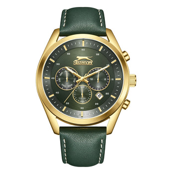 Slazenger SL.9.2395.2.06 Quartz Multifunction Leather Strap Men Watch - Nizam Watch House