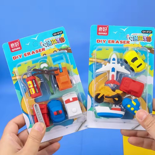 Eraser for kids / Transportation Club Car Design Eraser / Transportation Tool Pencil / Educational Toy (ST-1166) - Plzpapa 