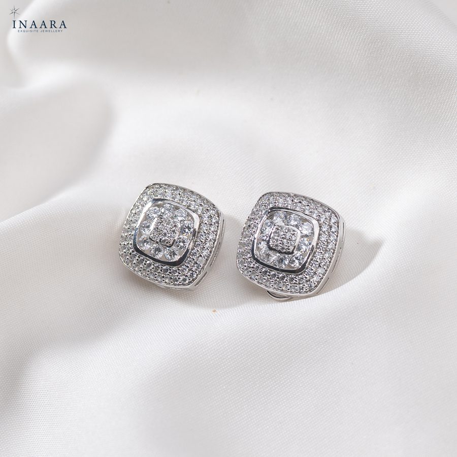 Square Crystal Earrings