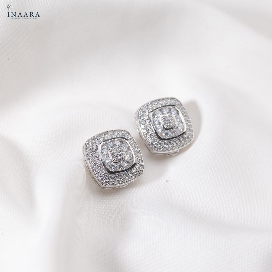Square Crystal Earrings
