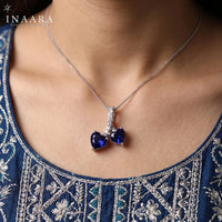 Synthetic Sapphire Pendant