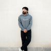 Cloudy Blue Printed Hoodie